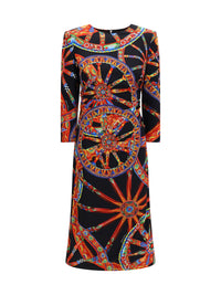 Dolce & Gabbana Women Carretto Print Charmeuse Dress