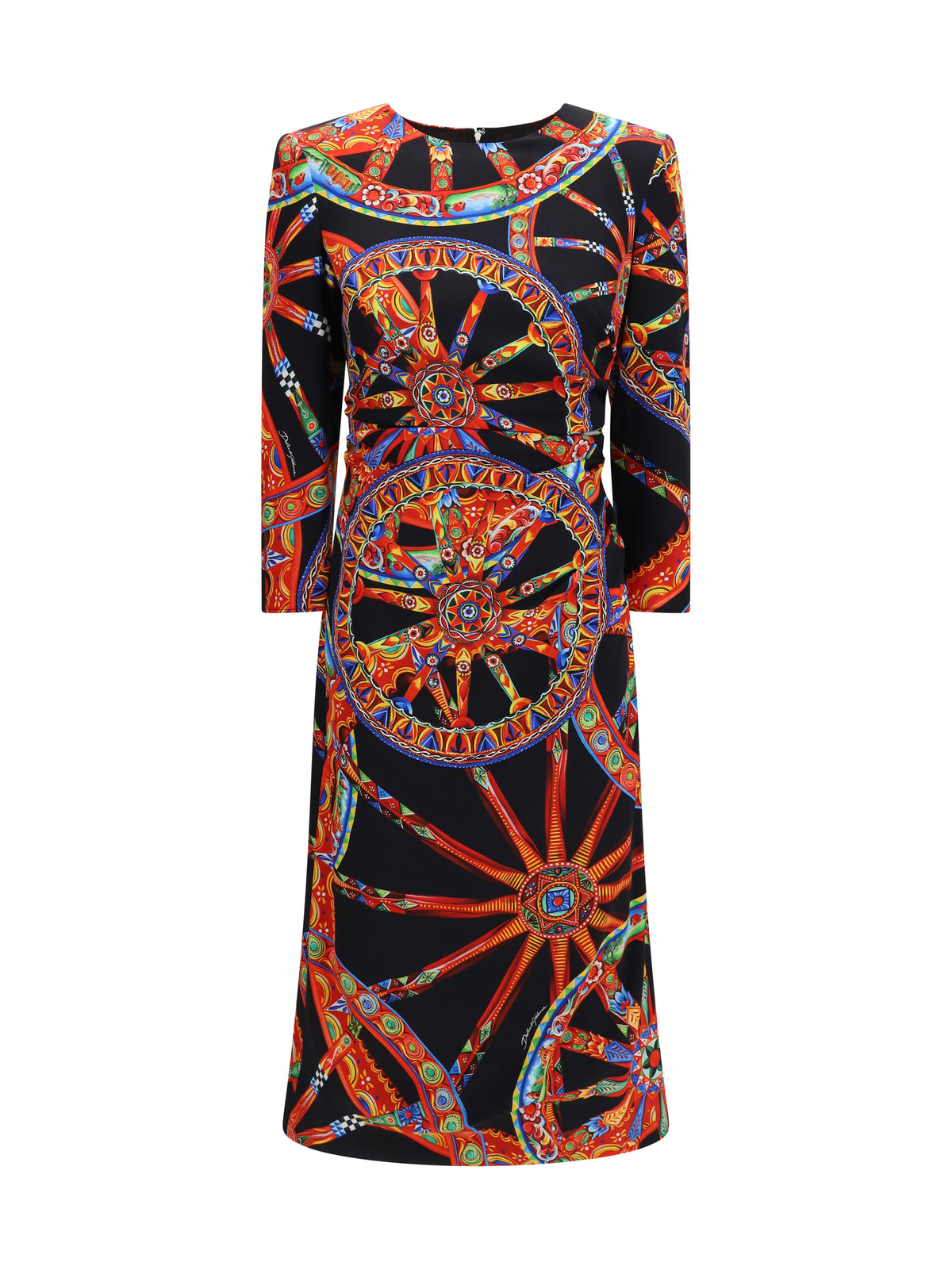 Dolce & Gabbana Women Carretto Print Charmeuse Dress