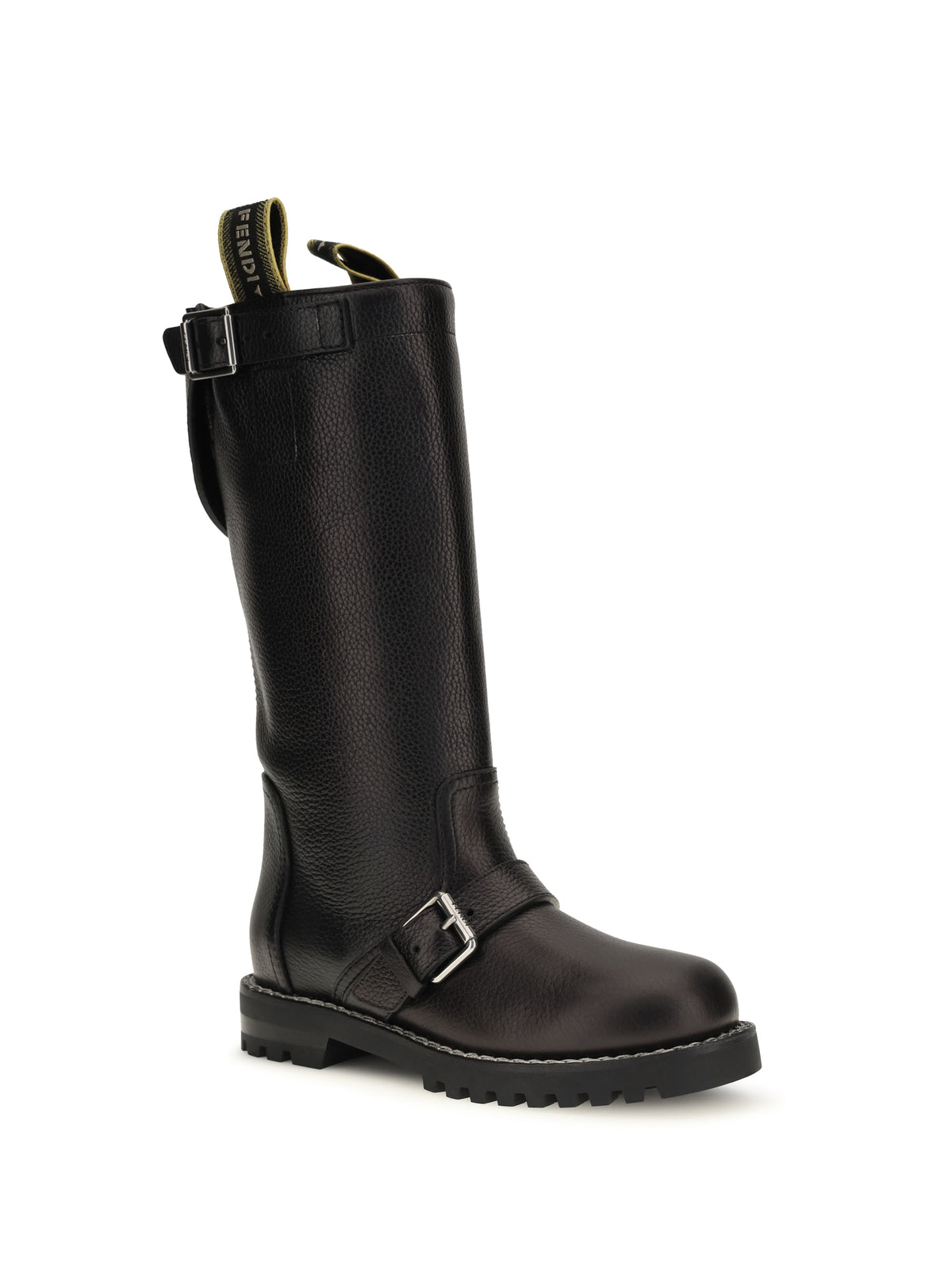 FENDI Fendi Women Glossy Calfskin Biker Boots
