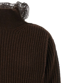 GIUSEPPE DI MORABITO Giuseppe Di Morabito Women Ribbed Lace Sweater