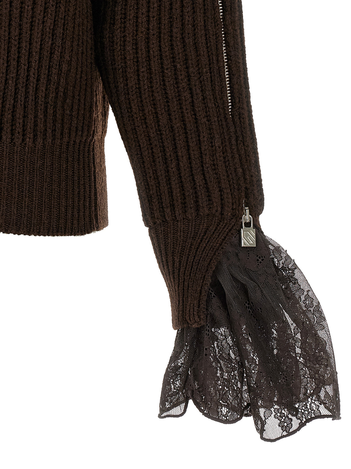 GIUSEPPE DI MORABITO Giuseppe Di Morabito Women Ribbed Lace Sweater