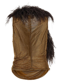 Giuseppe Di Morabito Women Mesh And Feather Top