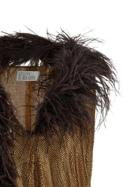 Giuseppe Di Morabito Women Mesh And Feather Top