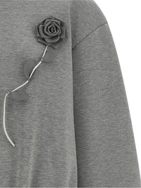 Giuseppe Di Morabito Women Removable Flower Application Sweatshirt