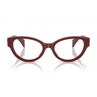 Versace Eyeglasses Cat Eye Full Rim, Pink Frame and Clear Demo Lenses Lens VE3361U5488