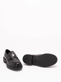 Prada Prada Men Aged Leather Loafers