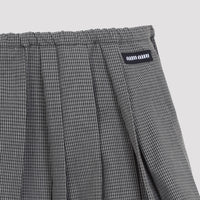 Miu Miu Plissé Check Mini Skirt Women