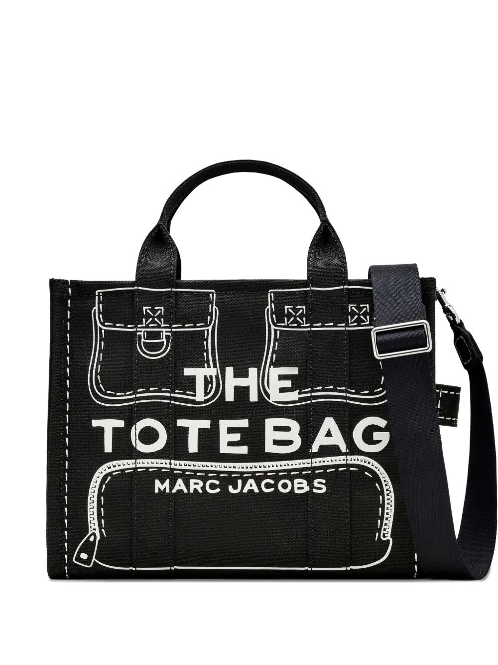 The Trompe L`Oeil Cargo Canvas Medium Tote Bag Women