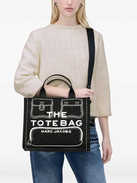 Marc Jacobs Women The Trompe L`Oeil Cargo Canvas Medium Tote Bag