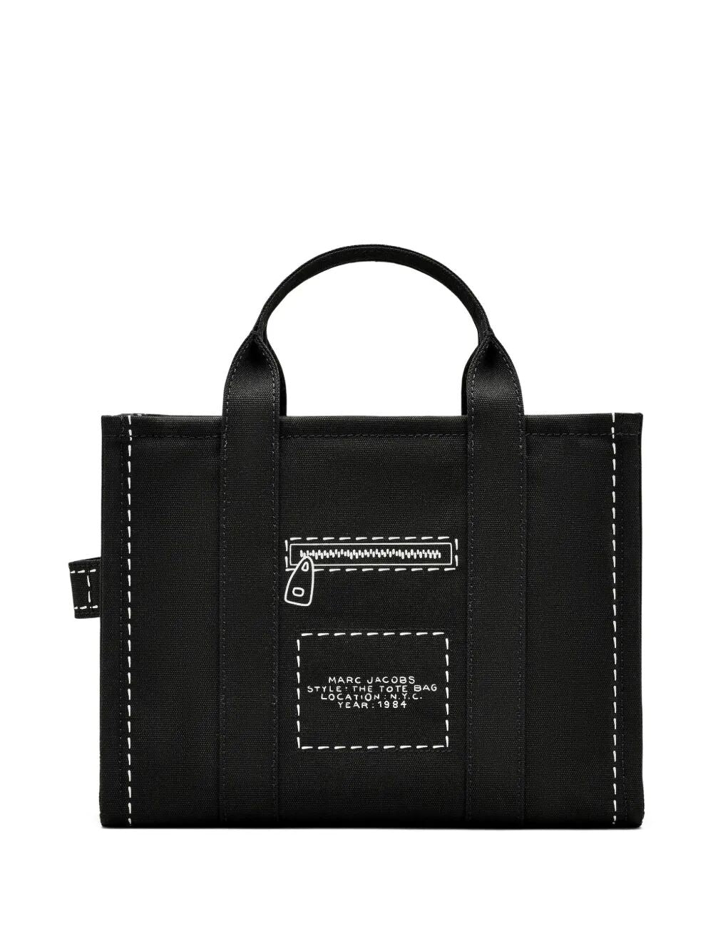 Marc Jacobs Women The Trompe L`Oeil Cargo Canvas Medium Tote Bag
