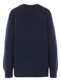 PRADA Ribbed-Knit Safety-Pin Sweater Women