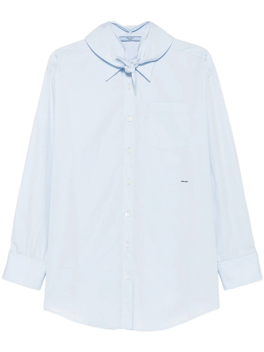 PRADA Prada Women Poplin Shirt With Knot Detail
