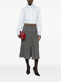 PRADA Prada Women Poplin Shirt With Knot Detail