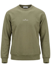 STONE ISLAND Oversized-Fit Crewneck Sweatshirt With `Blurred Compass` Print Women