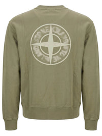 Stone Island Men Oversized-Fit Crewneck Sweatshirt With `Blurred Compass` Print