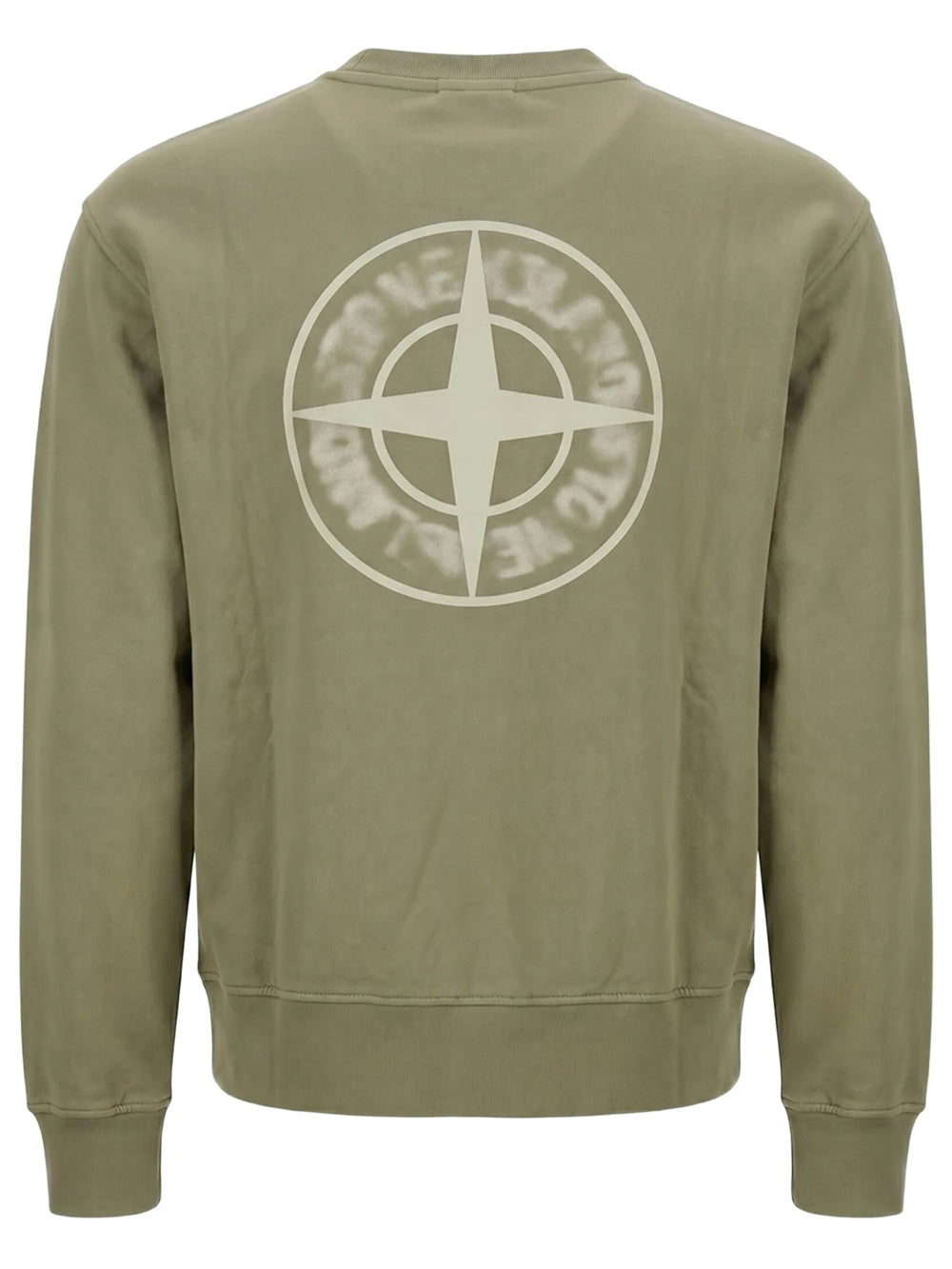 STONE ISLAND Oversized-Fit Crewneck Sweatshirt With `Blurred Compass` Print Women