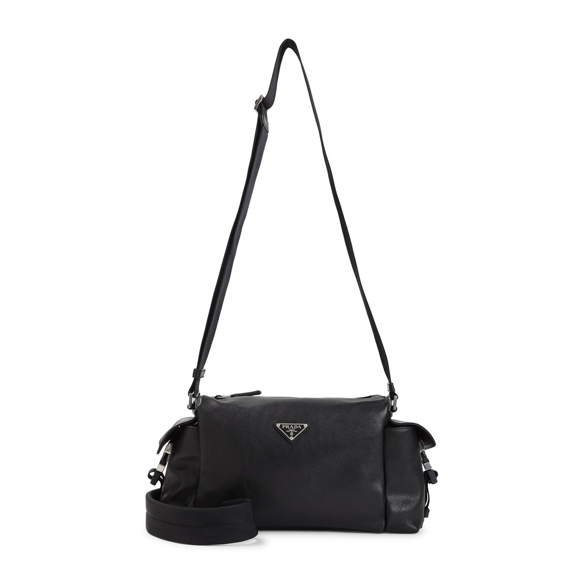 PRADA Prada Leather Bandoliera Bag Unisex