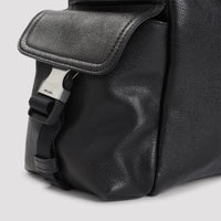 PRADA Prada Leather Bandoliera Bag Unisex