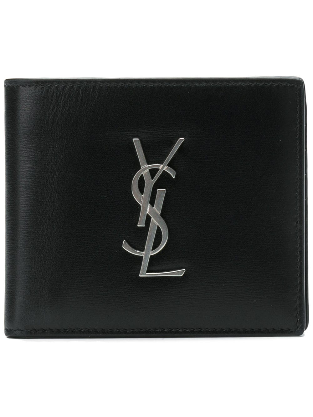 SAINT LAURENT PARIS Cassandre East/West Smooth Leather Wallet Women