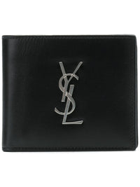 SAINT LAURENT PARIS Cassandre East/West Smooth Leather Wallet Women