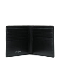 Saint Laurent Men Cassandre East/West Smooth Leather Wallet