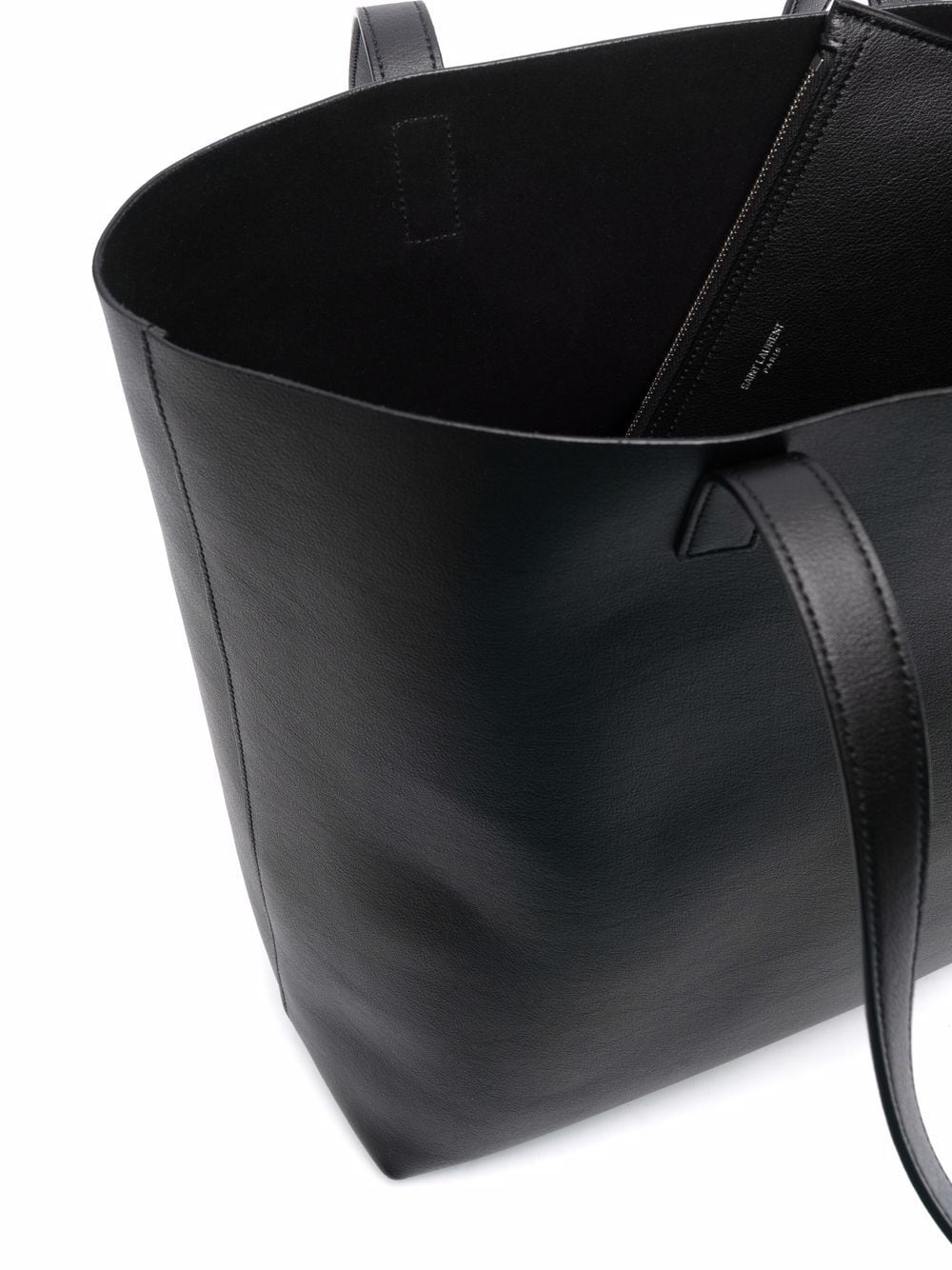 SAINT LAURENT PARIS Bold Leather Tote Bag Women