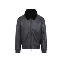 Yves Salomon Leather Jacket Men
