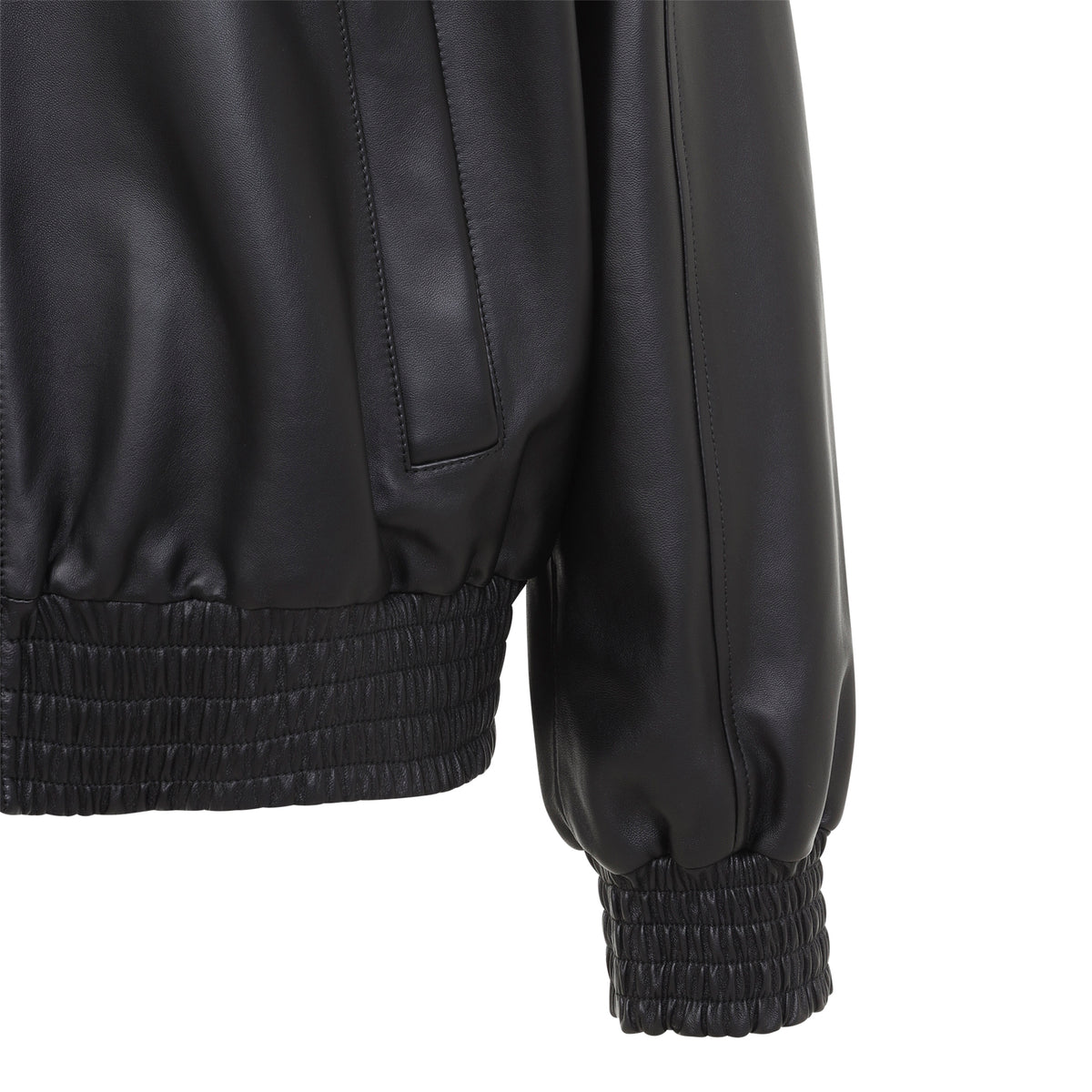 Balenciaga Leather High Collar Tracktop Men