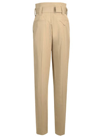 Bottega Veneta Women High-Waisted Trousers With Cotton Belt