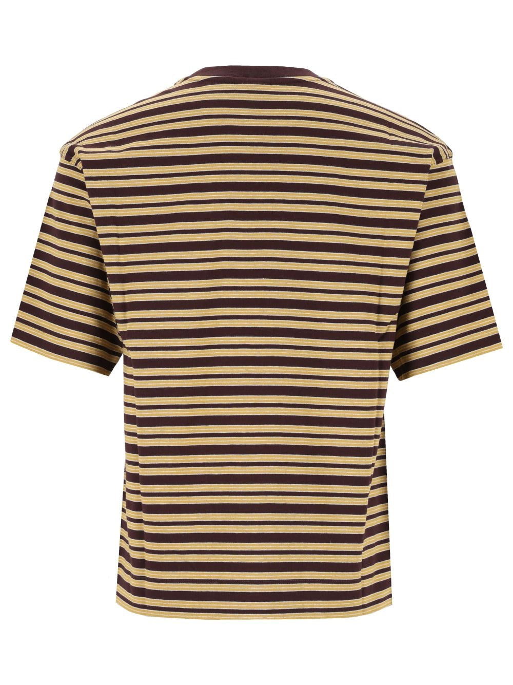 Dries Van Noten Men Striped Cotton Jersey T-Shirt