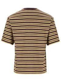 Dries Van Noten Men Striped Cotton Jersey T-Shirt