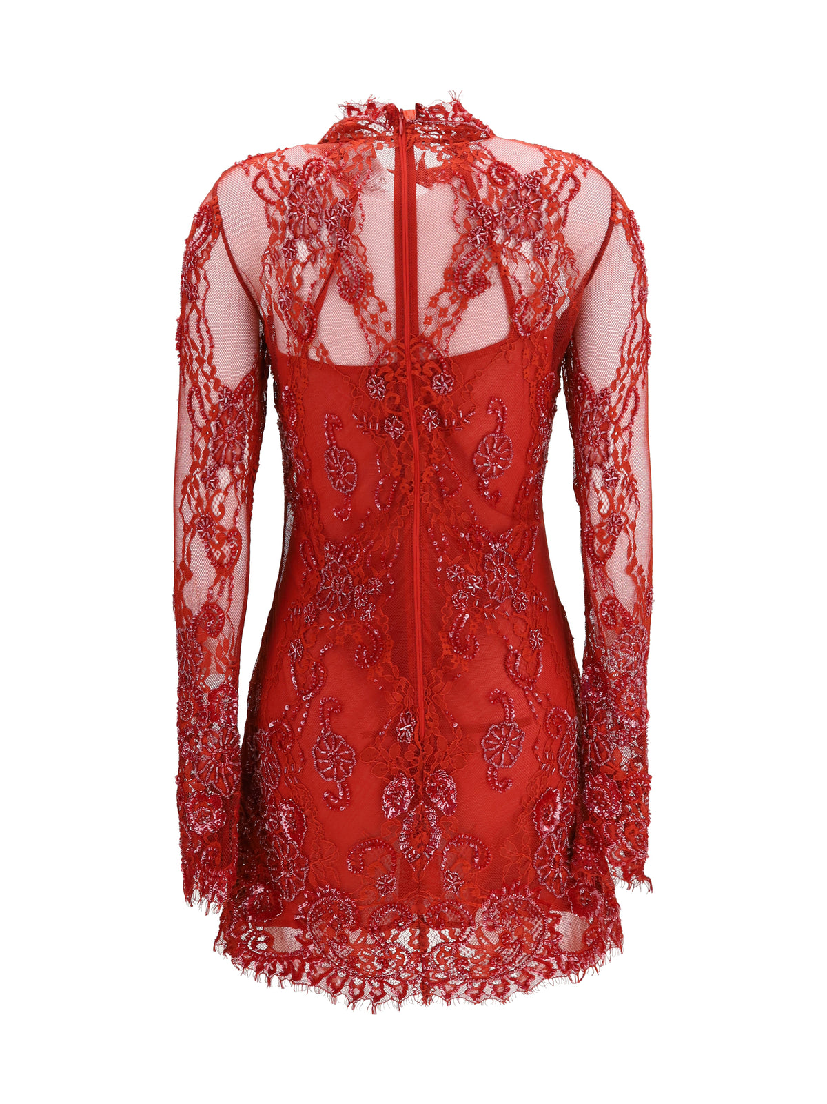 Blumarine Women Embroidered Lace Mini Dress