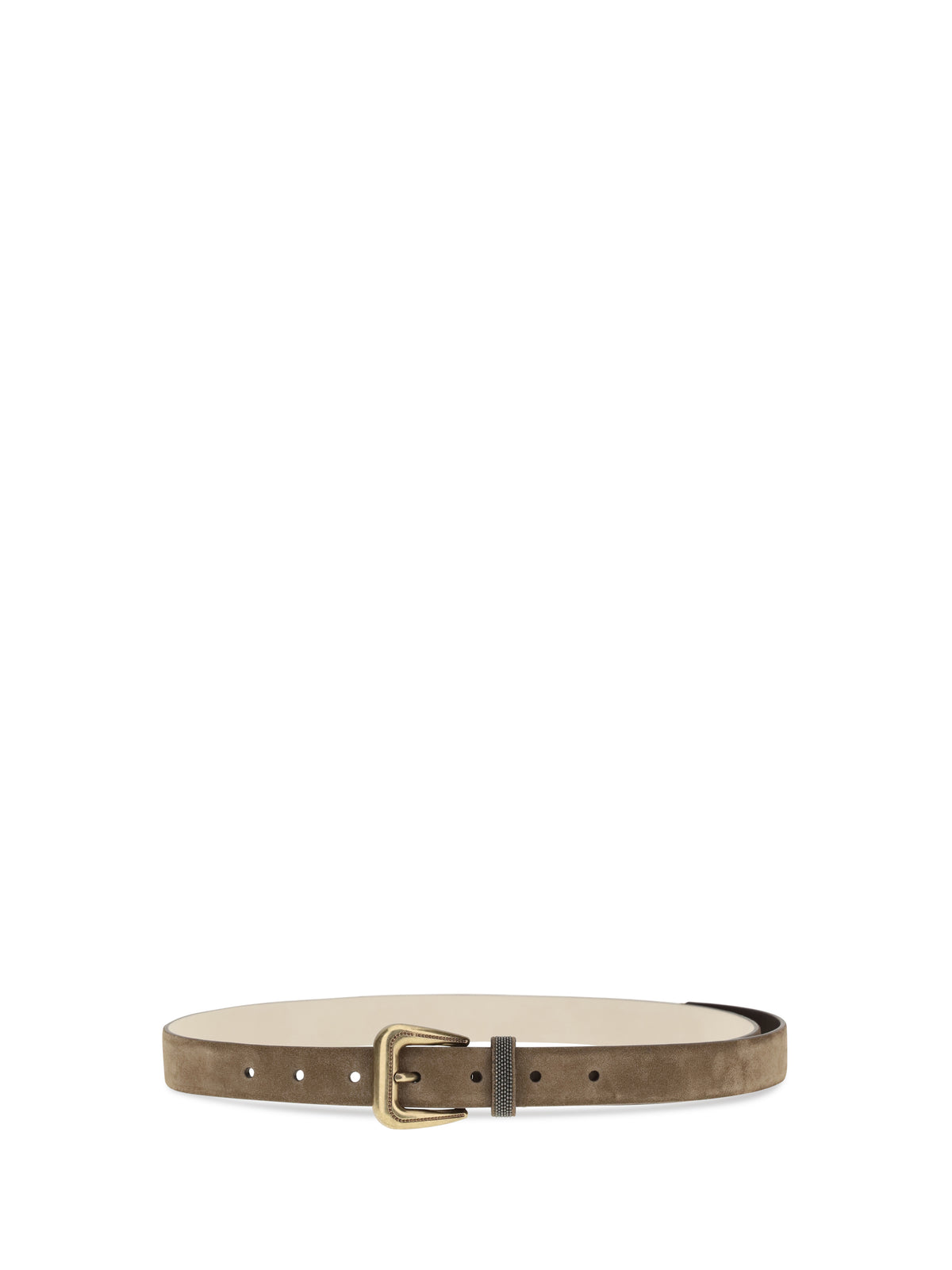 BRUNELLO CUCINELLI Brunello Cucinelli Women Suede Belt With Monili Detail