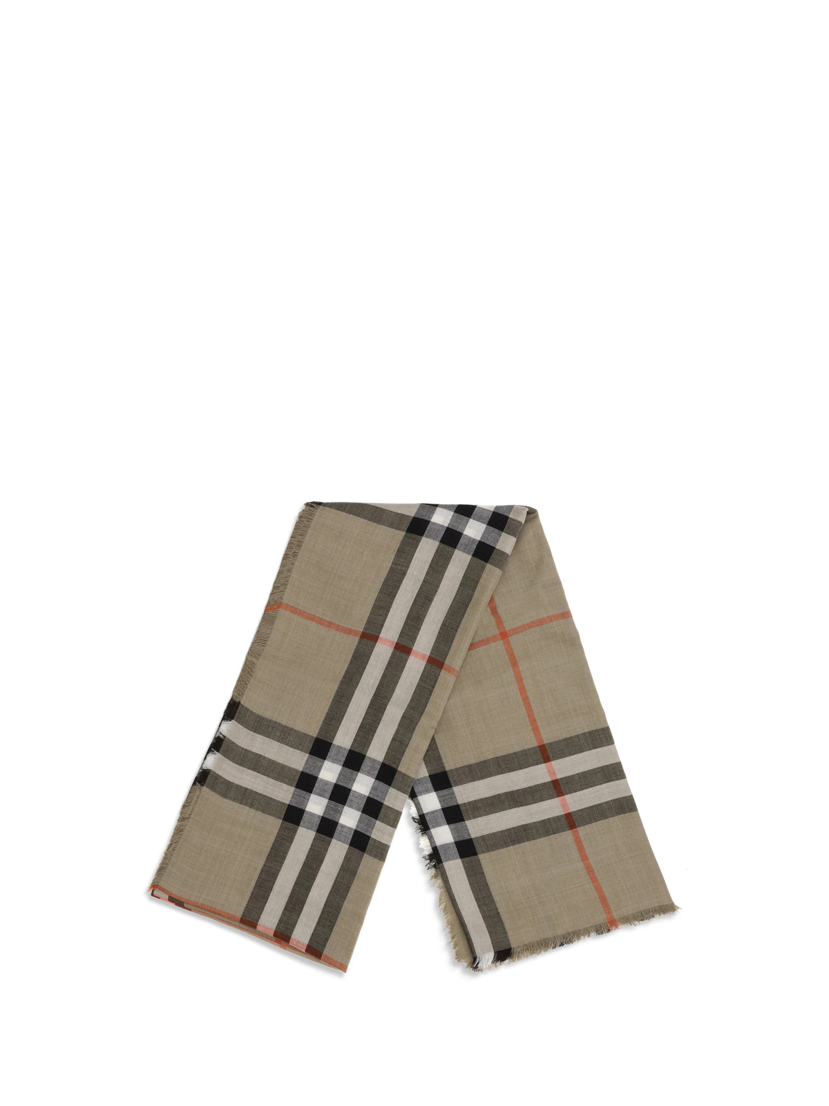 BURBERRY Burberry Men Check Reversible Wool And Silk Scarf