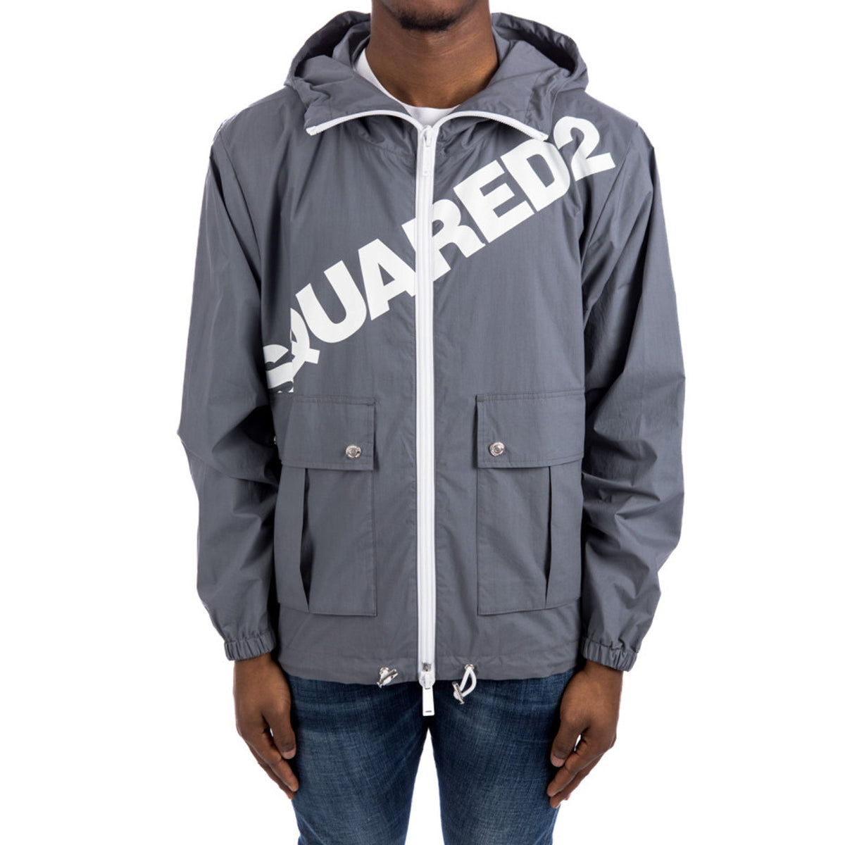 Dsquared2 Logo Hooded Windbreaker Men