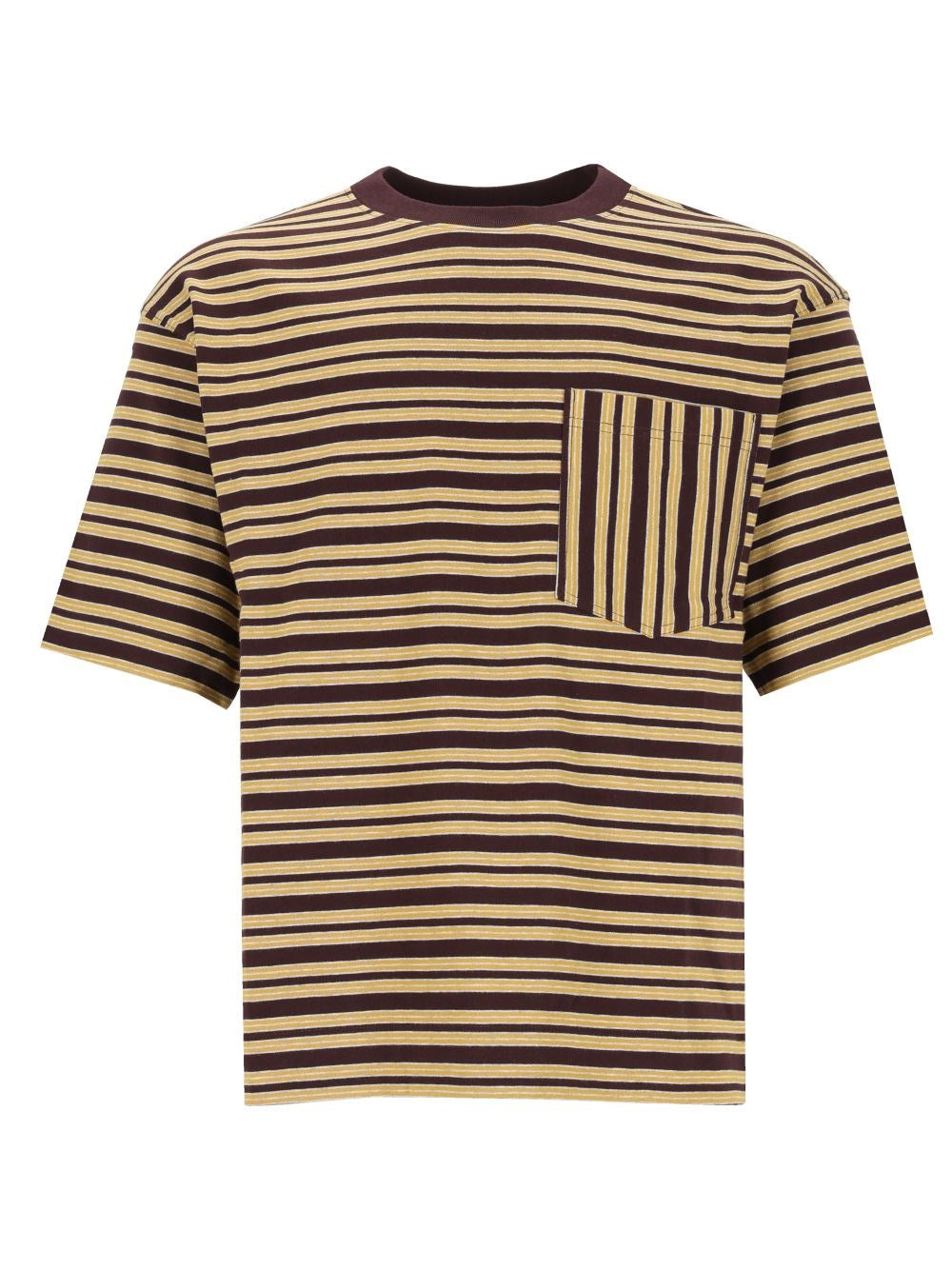 Dries Van Noten Men Striped Cotton Jersey T-Shirt