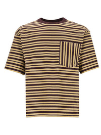 Dries Van Noten Men Striped Cotton Jersey T-Shirt