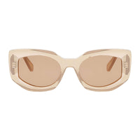 Celine Celine Sunglasses Butterfly Full Rim, Transparent Orange Frame and Brown Lens CL40277F42J