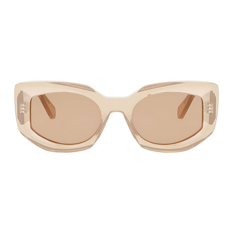 Celine Celine Sunglasses Butterfly Full Rim, Transparent Orange Frame and Brown Lens CL40277F42J