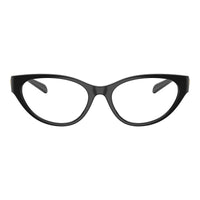 Versace Eyeglasses Cat Eye Full Rim, Shiny Black Frame and Clear Demo Lens Lens VE3372UGB1