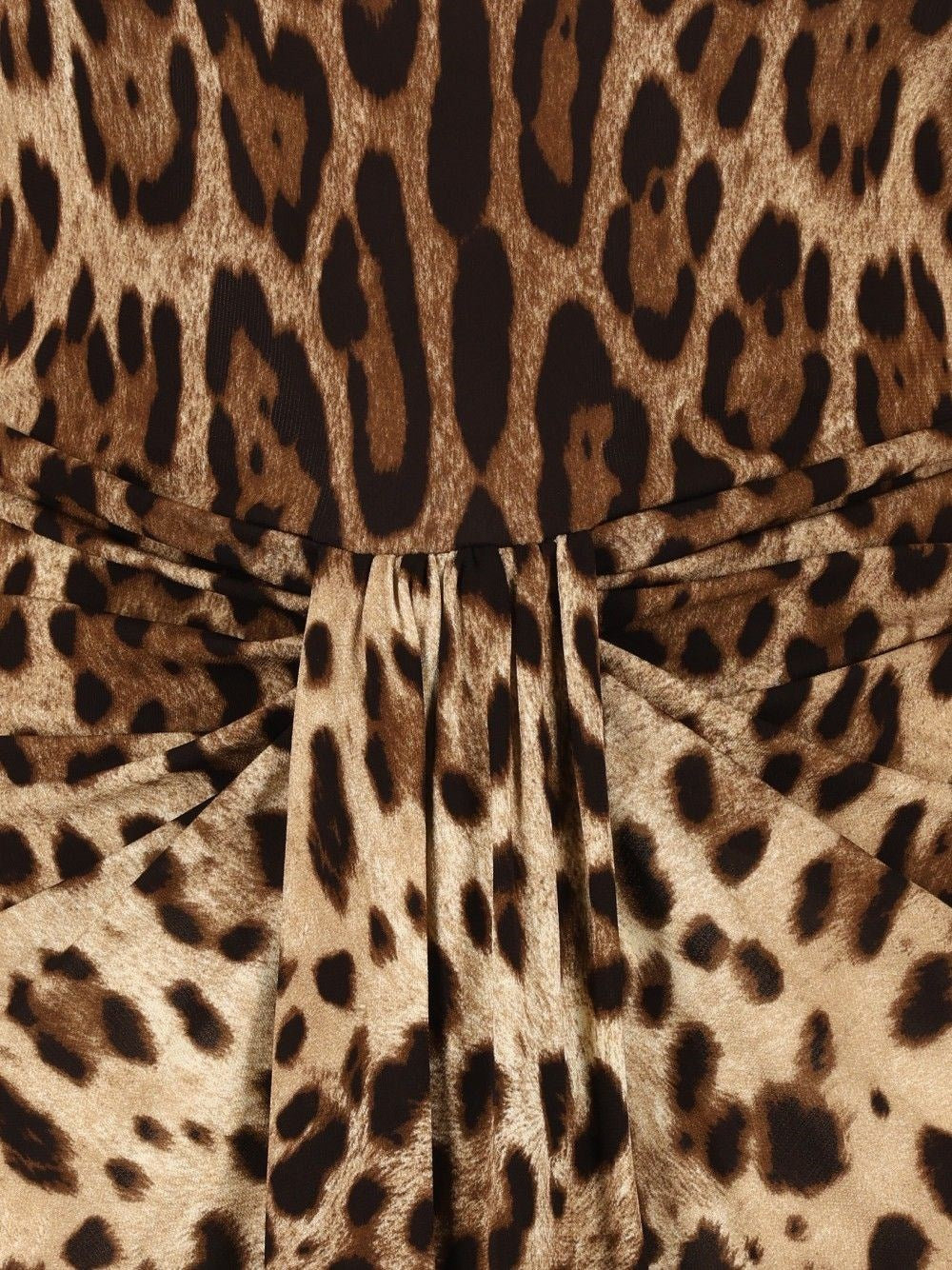 Dolce & Gabbana Women Viscose Jersey Dress With A Leopard Print