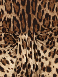 Dolce & Gabbana Women Viscose Jersey Dress With A Leopard Print