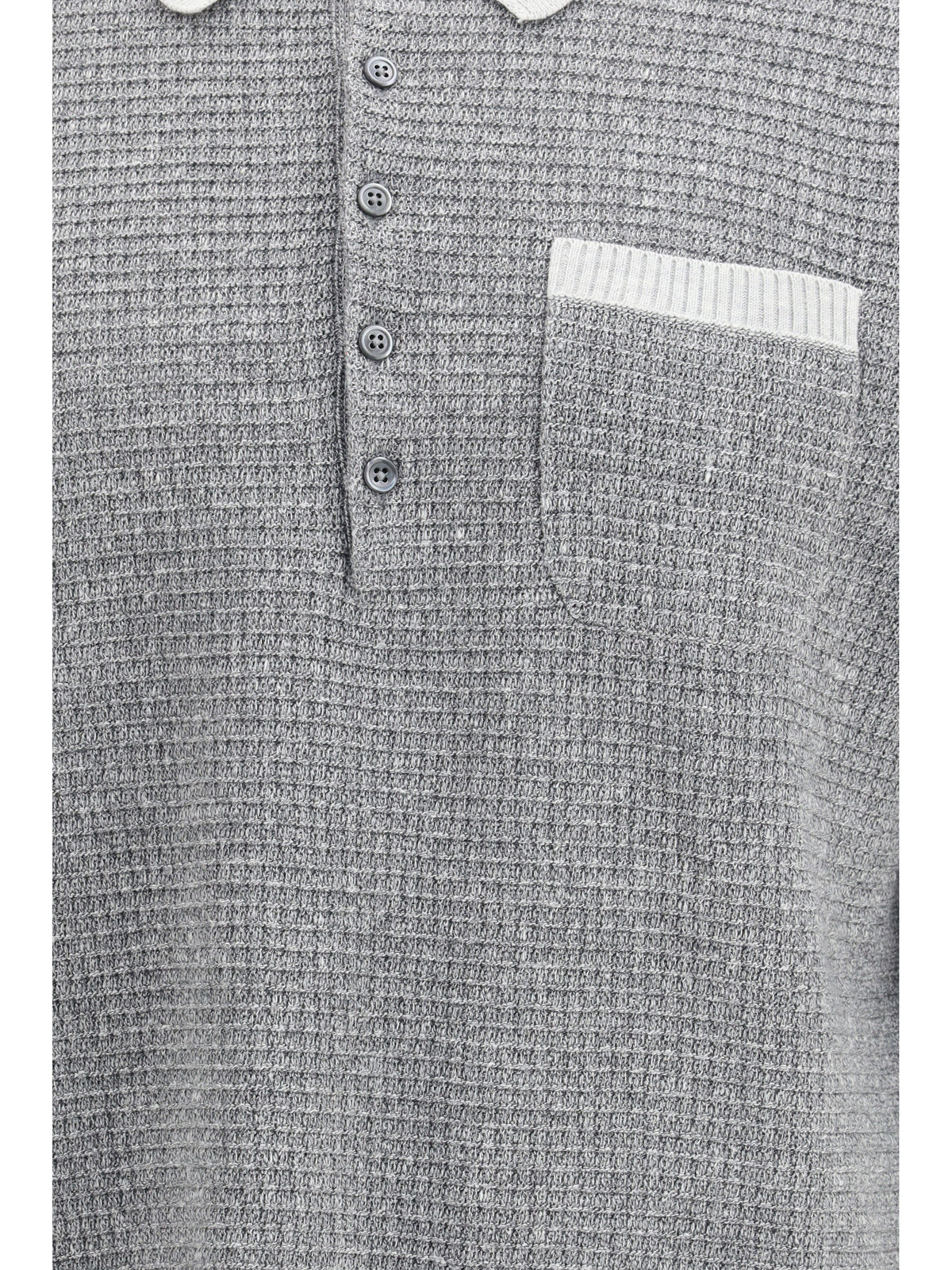 THOM BROWNE Thom Browne Men Knitted Polo Shirt