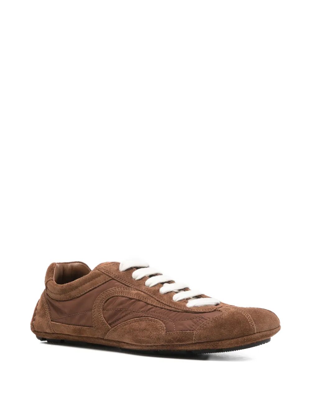 Prada Women Montecarlo Re-Edition 2005 Suede And Re-Nylon Sneakers