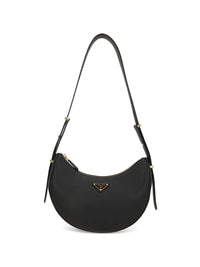 Prada Women Arqué Leather Shoulder Bag
