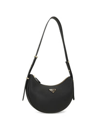 Prada Women Arqué Leather Shoulder Bag