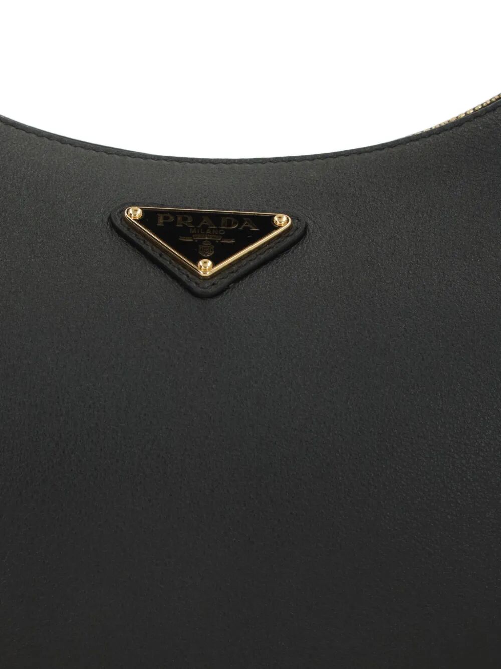 Prada Women Arqué Leather Shoulder Bag