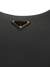 Prada Women Arqué Leather Shoulder Bag