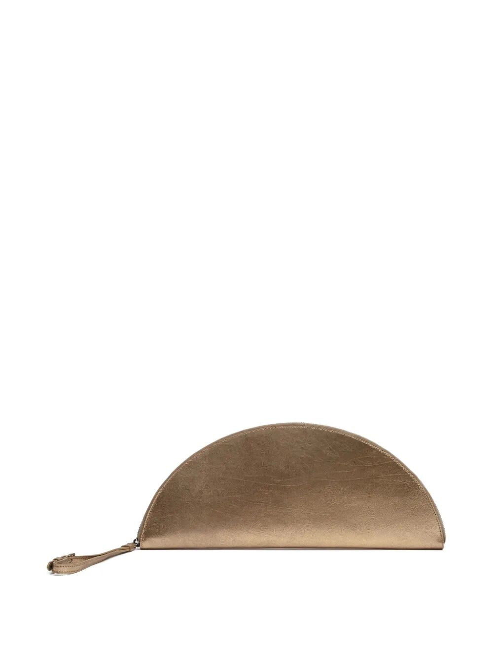MAISON MARTIN MARGIELA Big Halfmoon Metallic Leather Pouch Women