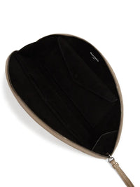 Maison Margiela Women Big Halfmoon Metallic Leather Pouch
